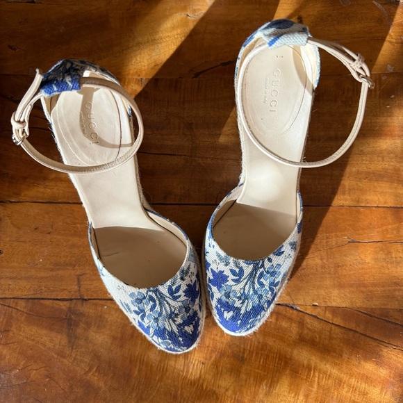 Gucci Cruise 2007 Runway Flora Espadrille Wedges – 7.5 - Picture 8 of 16